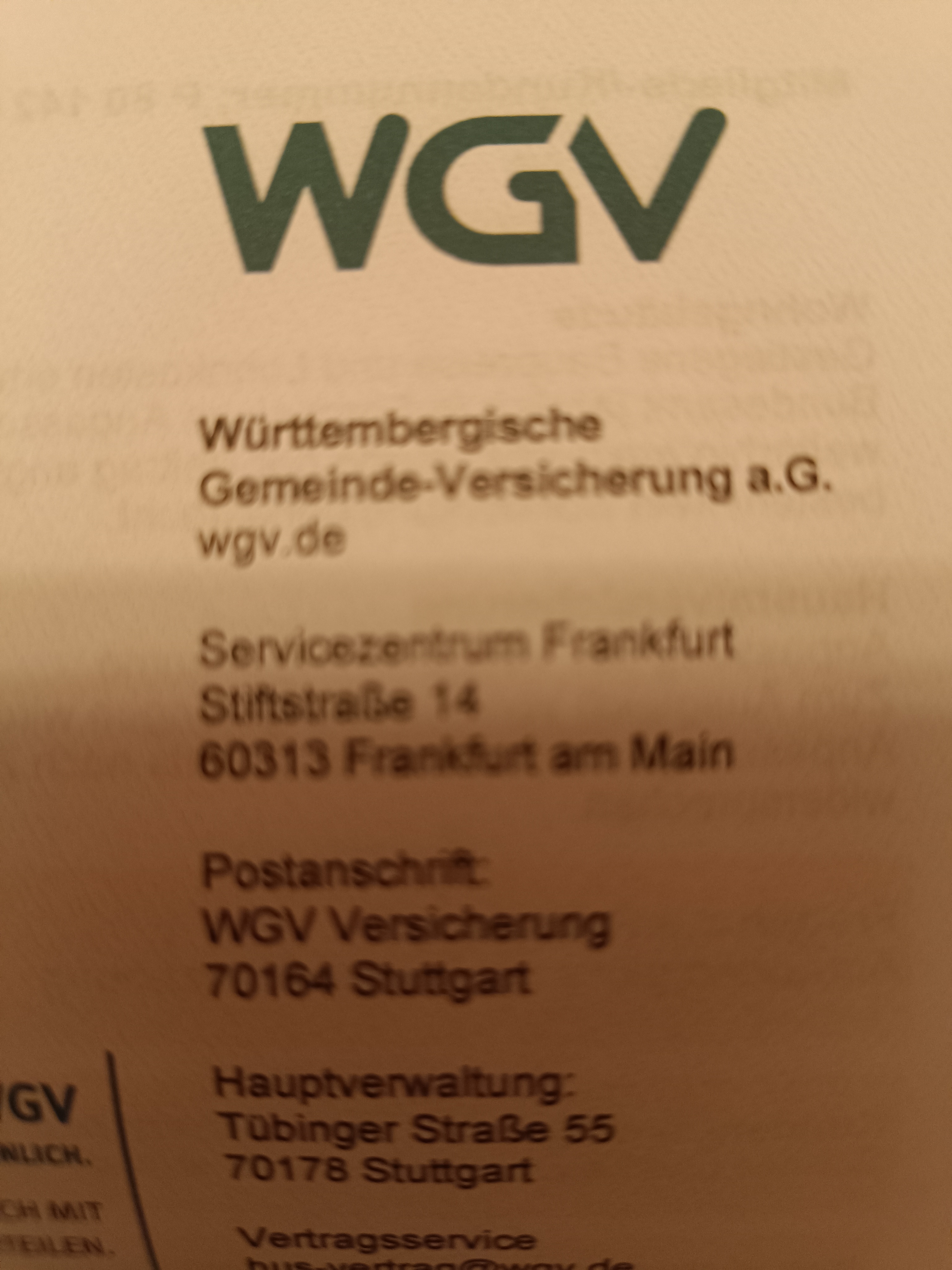 WGV Versicherung